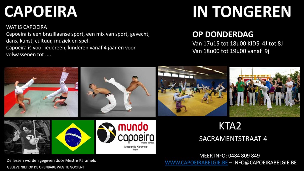 Capoeira in Tongeren (Capoeira Oficio da Arte vzw) 
